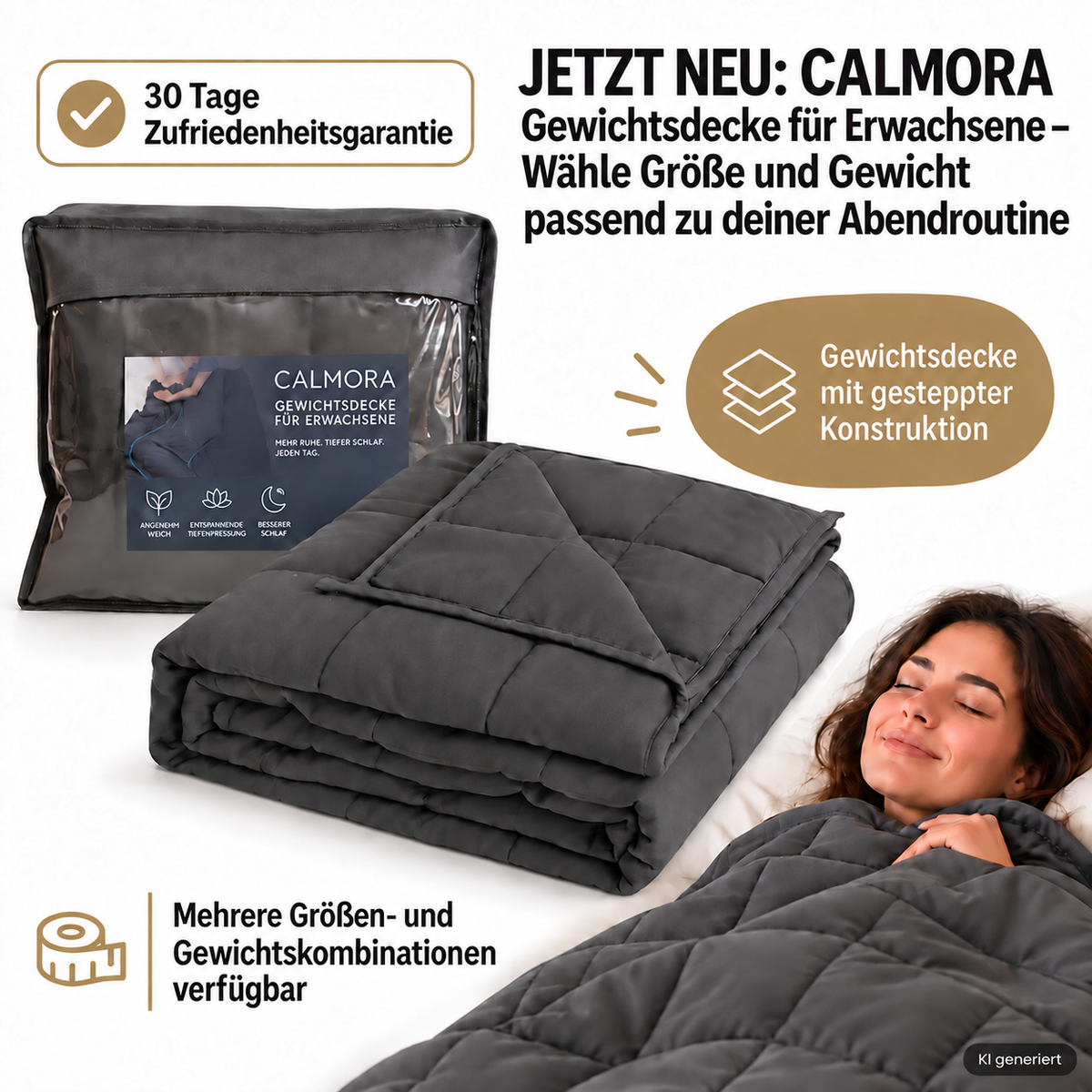 CALMORA - Gewichtsdecke für Erwachsene